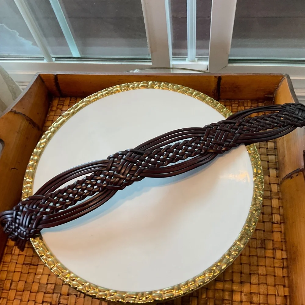 Lovely Genuine Leather Braided Belt